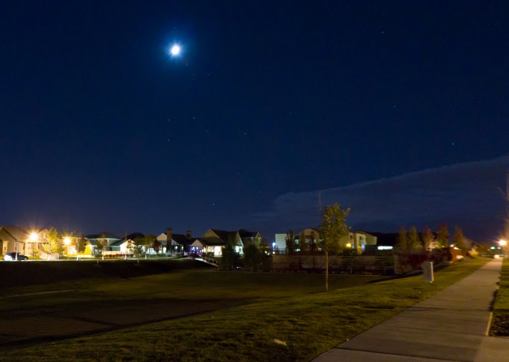 Moon Glow over Daybreak Utah by TheShot