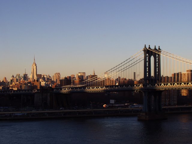 039 New York, Empire State Building, Manhattan Bridge by Daniel Meyer