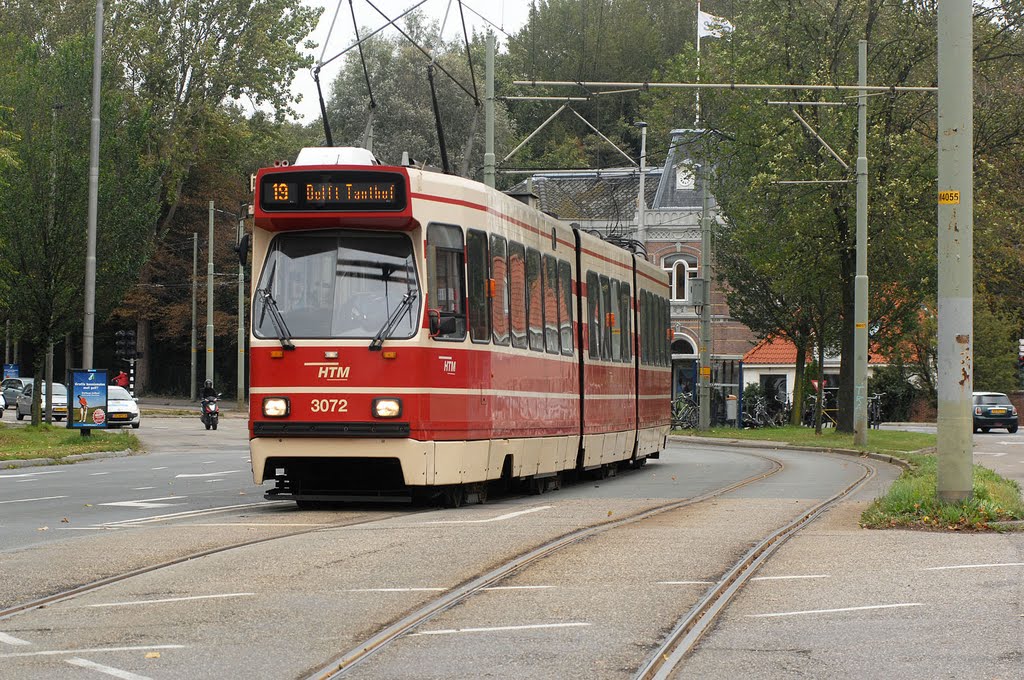 Tram in Delft by Hans Christian Davidsen