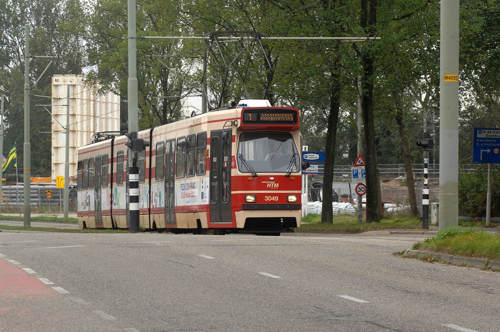 Tram in Delft by Hans Christian Davidsen