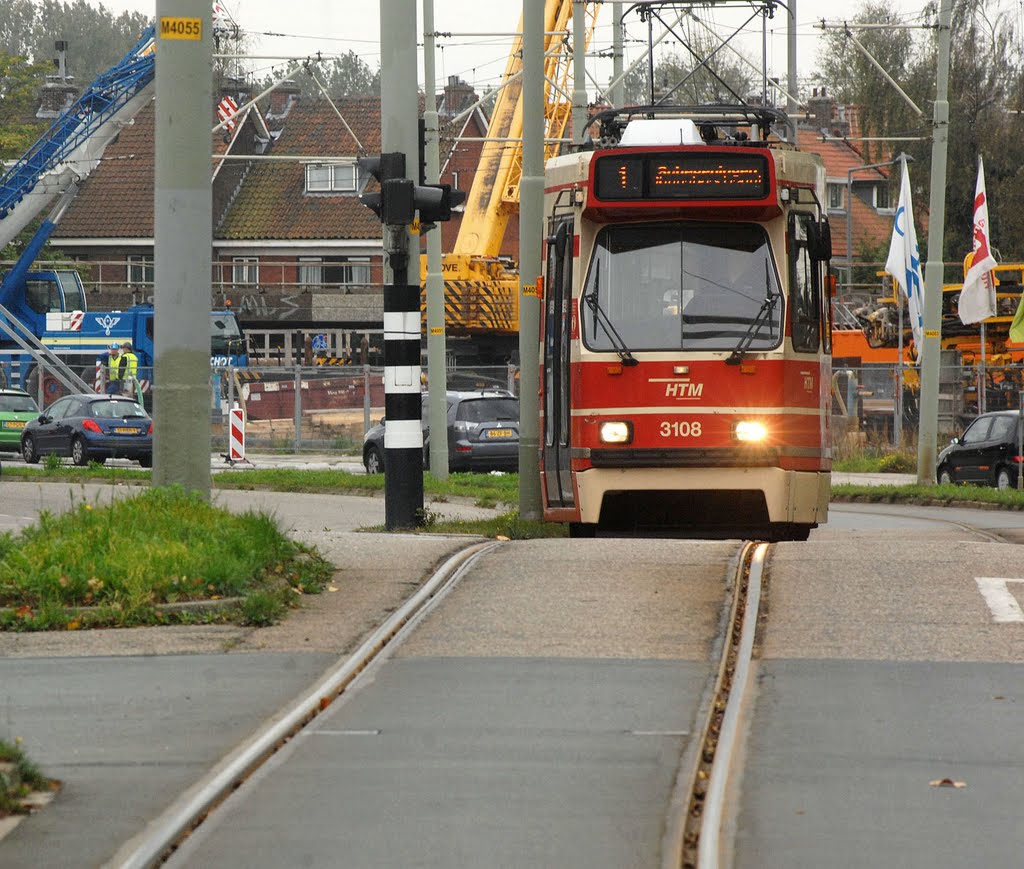 Tram in Delft by Hans Christian Davidsen