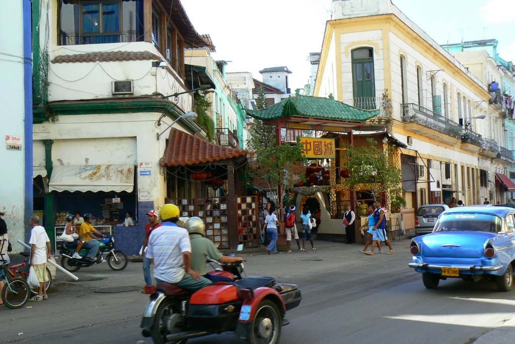 Chinese restaurant street by Johan__