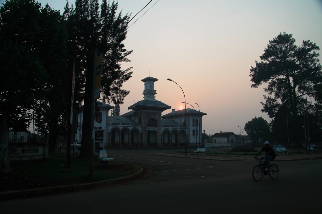 Sunrise over Antsirabe railway station by MING Sylvain