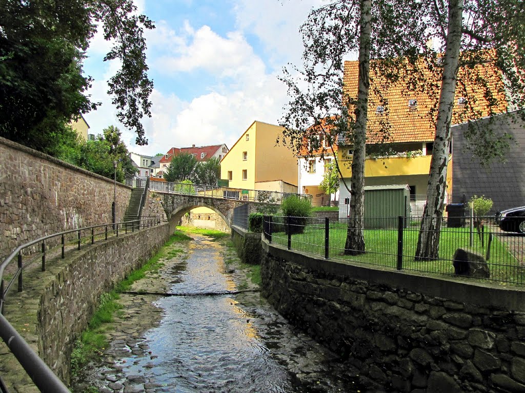 Mittweida - Altmittweidaer Bach (auch Gottesaubach genannt) by Rudolf Henkel