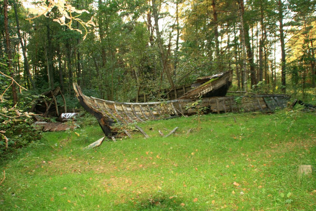 Boats in Mazirbe woods by Laima Gūtmane(simka)