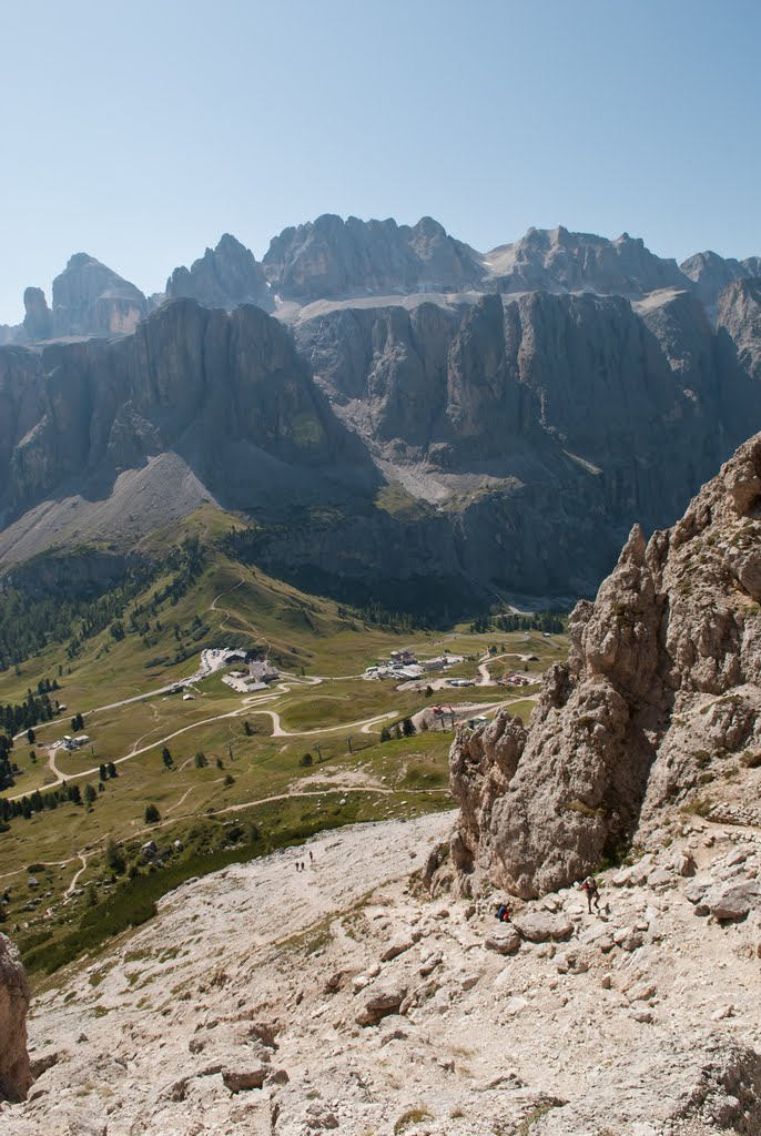 Panorama dal Gran Cir sul Sella-Pisciadù by Francesco Zanardini