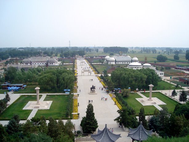 昭君墓全景(The Airscape of Zhao Jun Tomb) by junhao