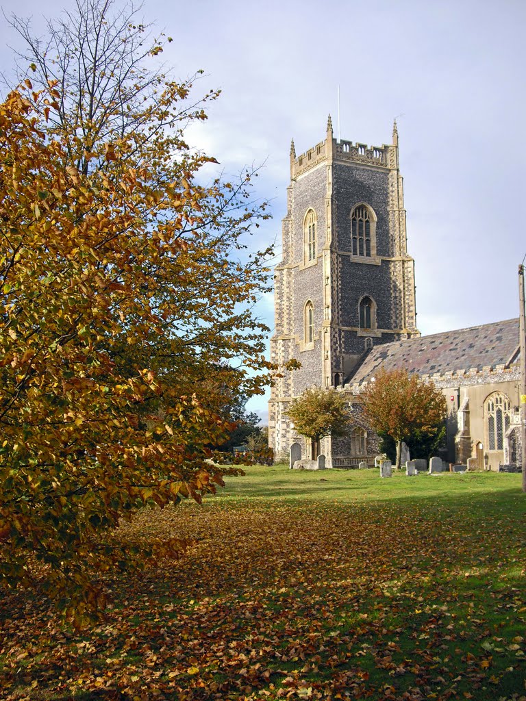 The church in autumn by davidl65