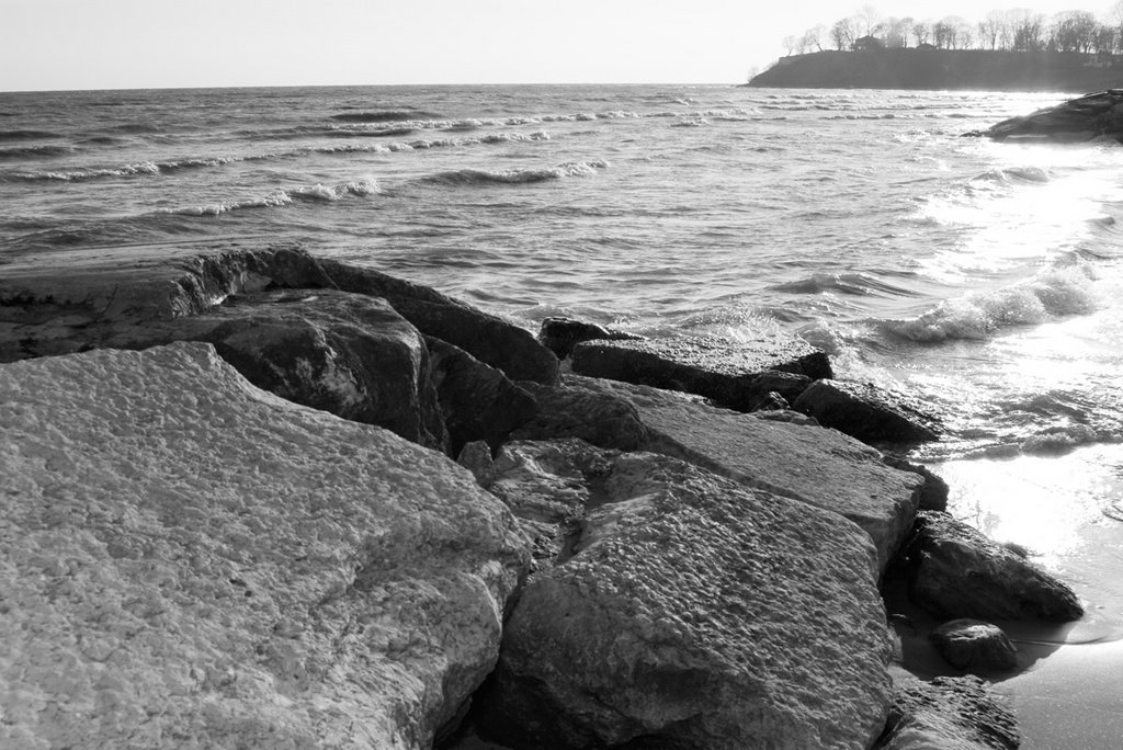 Oshawa Lakeview Park Rock Islands Facing Bonnie Brae Point by AmysImaging.com