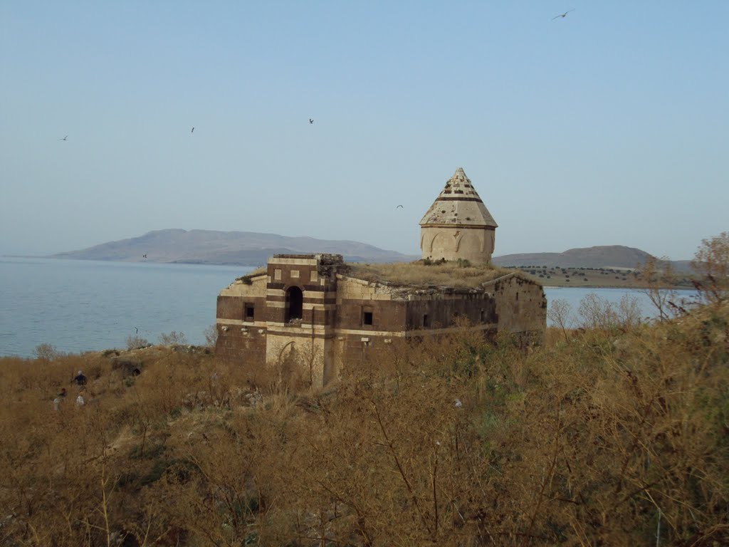 Armenian Мonastery "Ktuts", Ktuts (Charpanak) Island, Lake Van by Armen Manukov