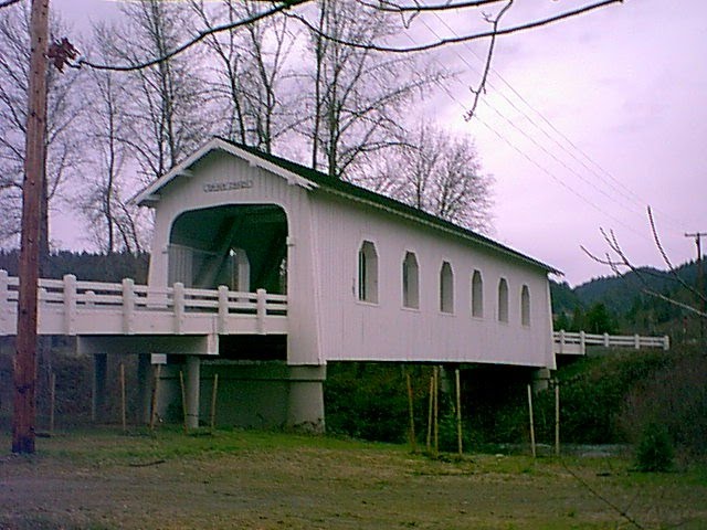 Grave Creek Covered Bridge by cw@oregonsouth.com