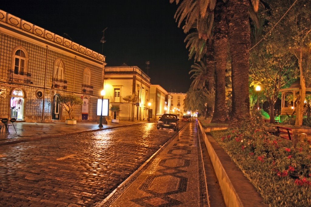 Downtown Tavira in Fall by Dieter Hoffmann