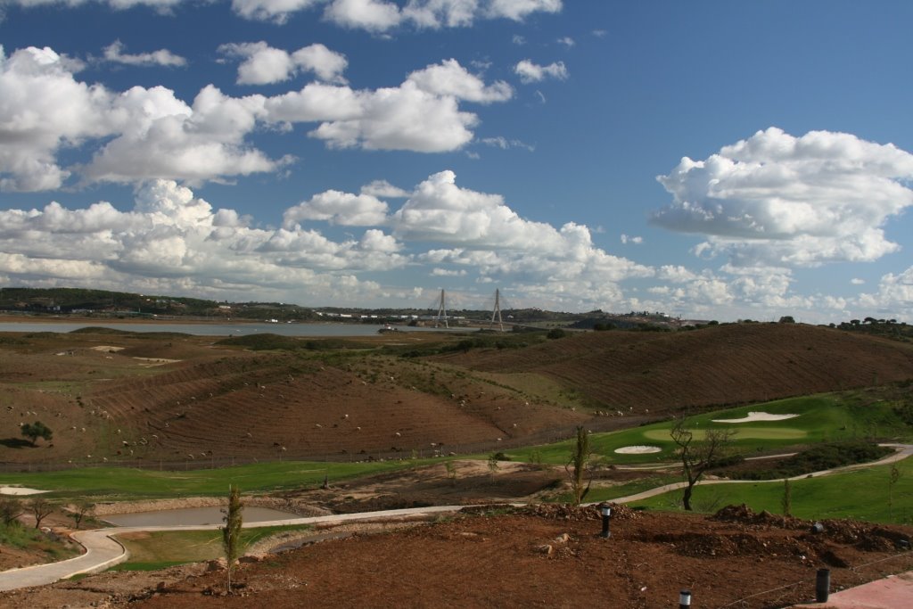 Quinta do Vale Golf Club - fantastic views to bridge over Guardiana River by Dieter Hoffmann