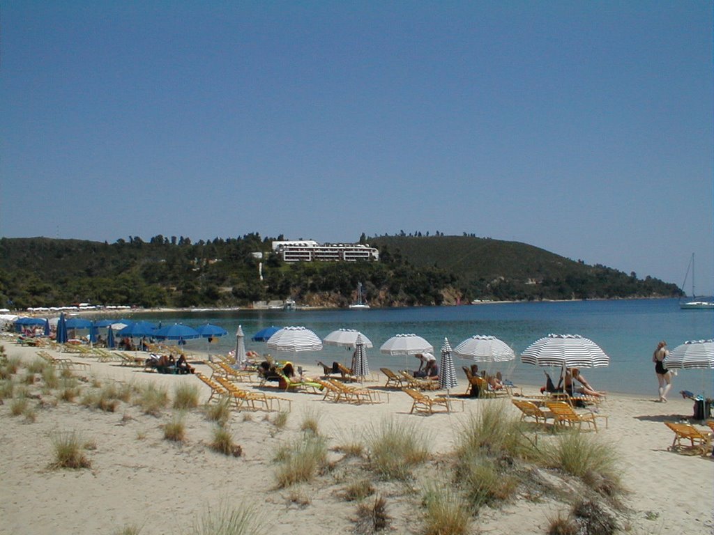 Koukounaries Beach by Derek Blower