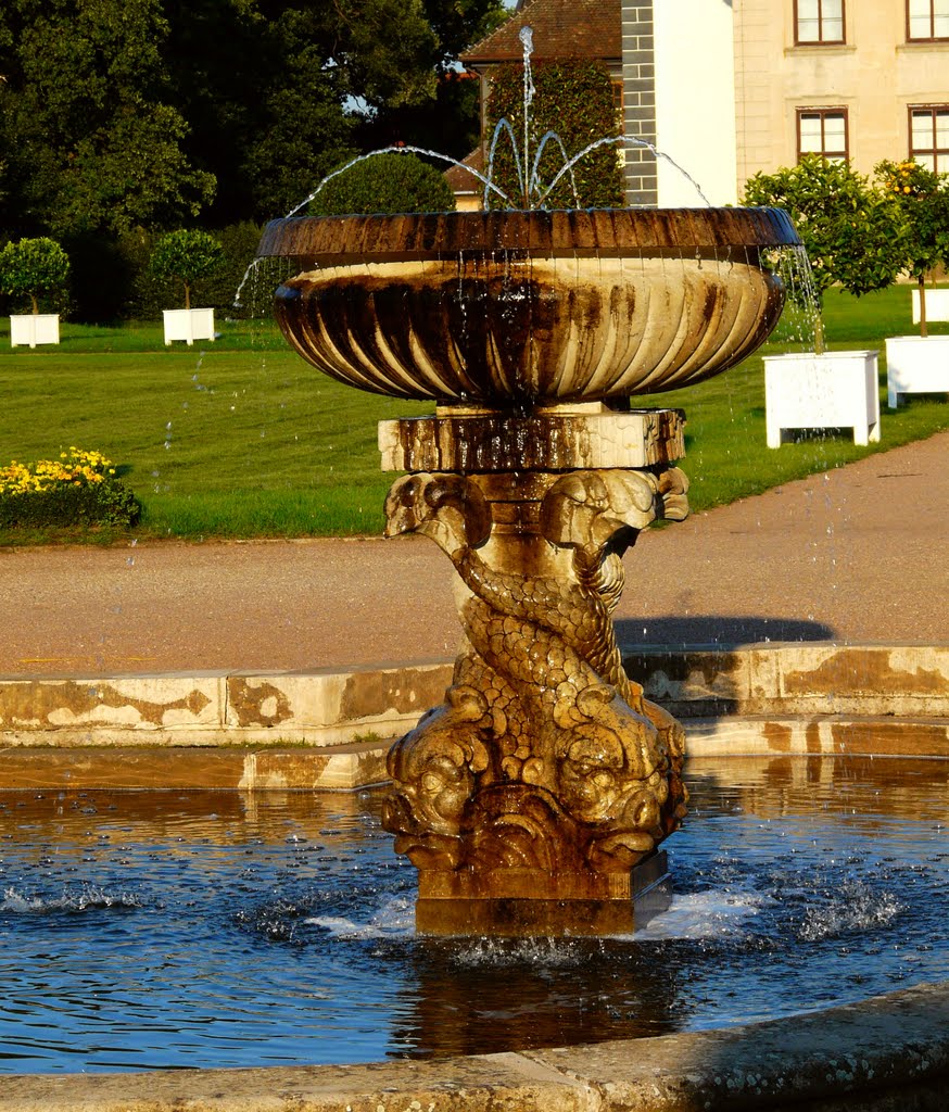 Germany_Anhalt_Oranienbaum Palace_fountain in the garden_P1260121.JPG by George Charleston