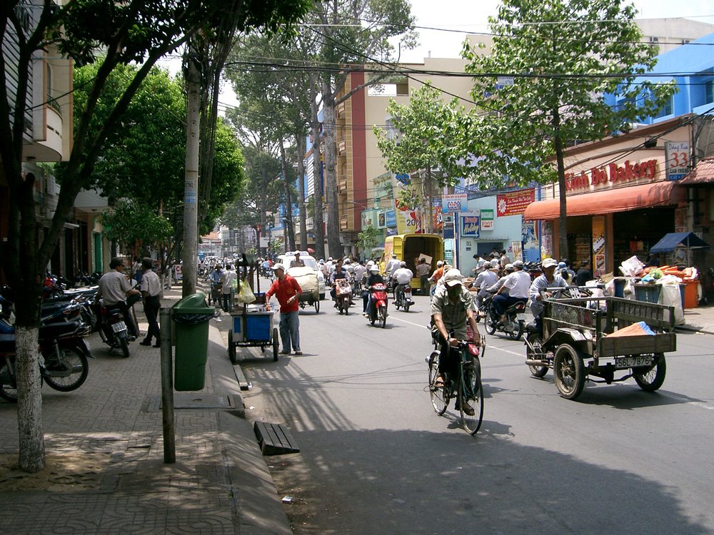 Saigon street scene by Bill Cook