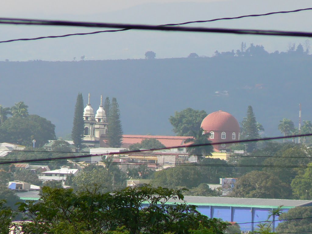 Alajuela Cathedral form the San Jose International Airport by Jorge_Portales