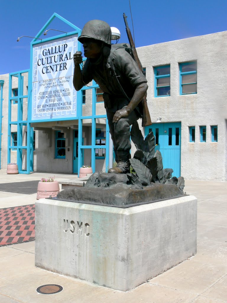 Navajo Code Talkers Departure May 4, 1942, Gallup, New Mexico by J.gumby.BOURRET