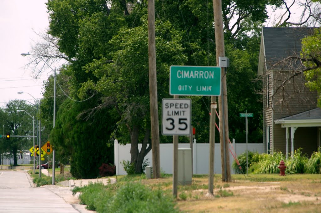 2011, Cimarron, KS, USA - Cimarron city limit by Qwilleran