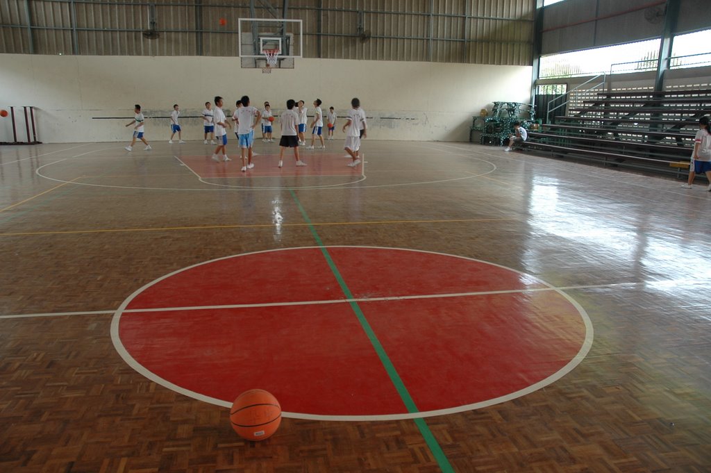 華仁中學--體育館木面籃球場(http://chsbp.net) by chinesehighschool