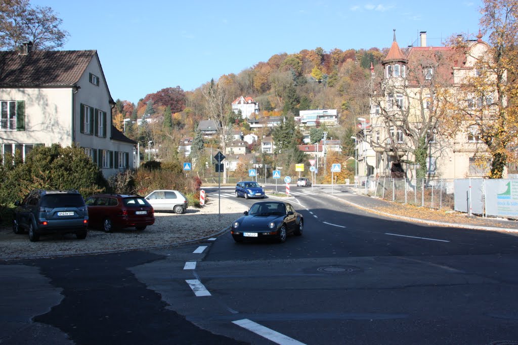 Von der B29 , Neue Zufahrtstraße zur Ledergasse by Günther Schuller