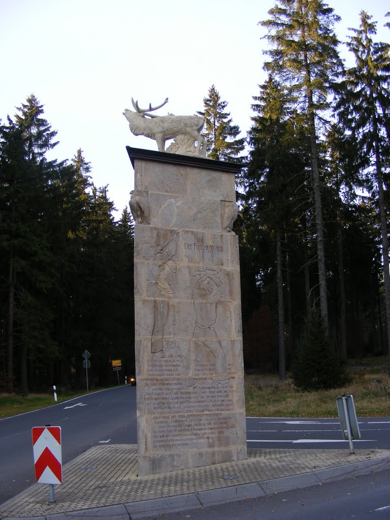 Monument in Frauenwald by Edgar Bär