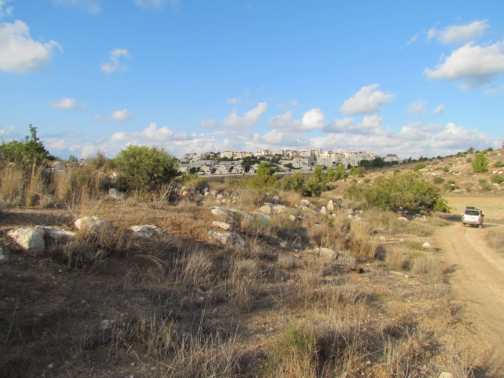 Khirbet Beit Nattif, looking to Ramat Beit Shemesh, Israel by Kobi Zilberstein