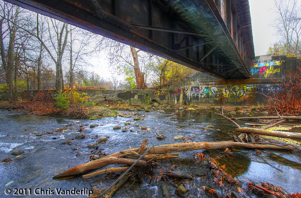 Mill Creek under the rail bridge by fotero78