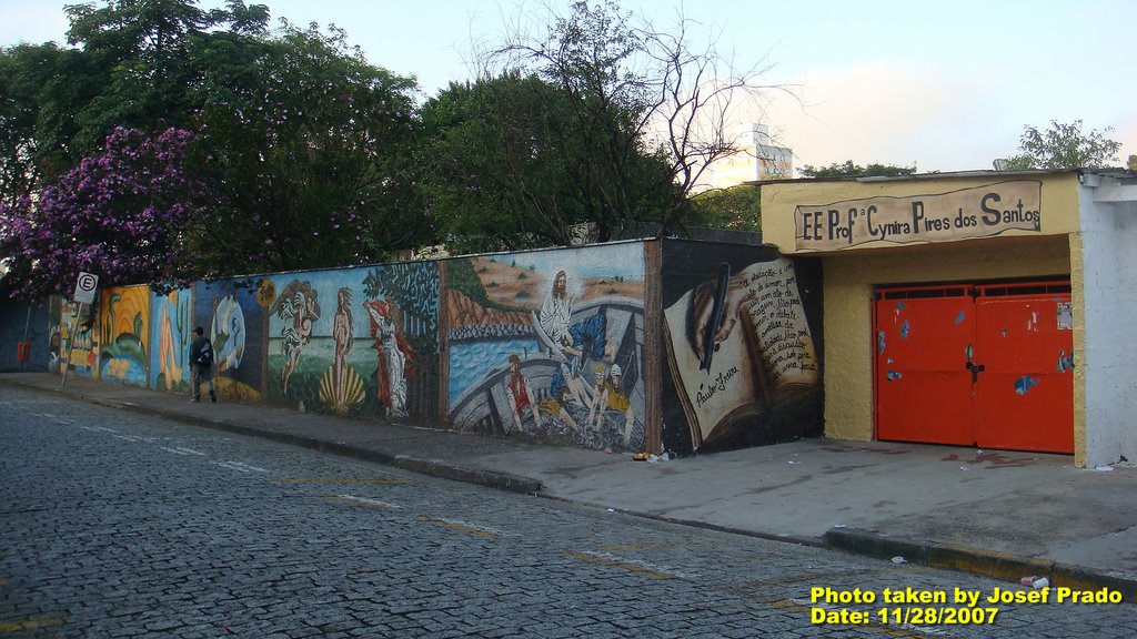 Profa. Cynira Pires do Santos Public Estate School entrance by Josef Prado