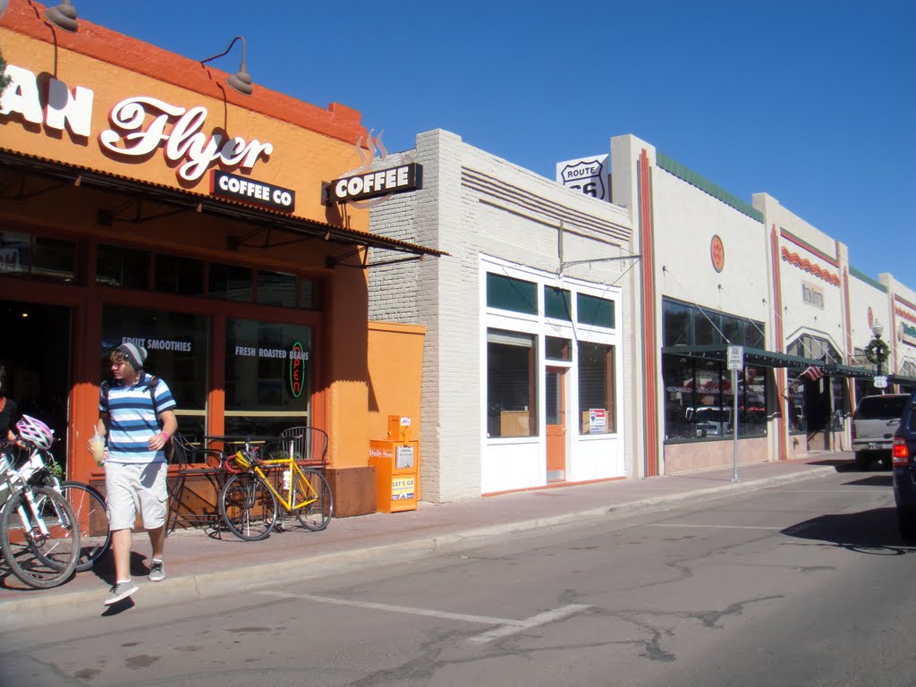 Shops along Grand Canyon Ave in Williams by cygnusloop99