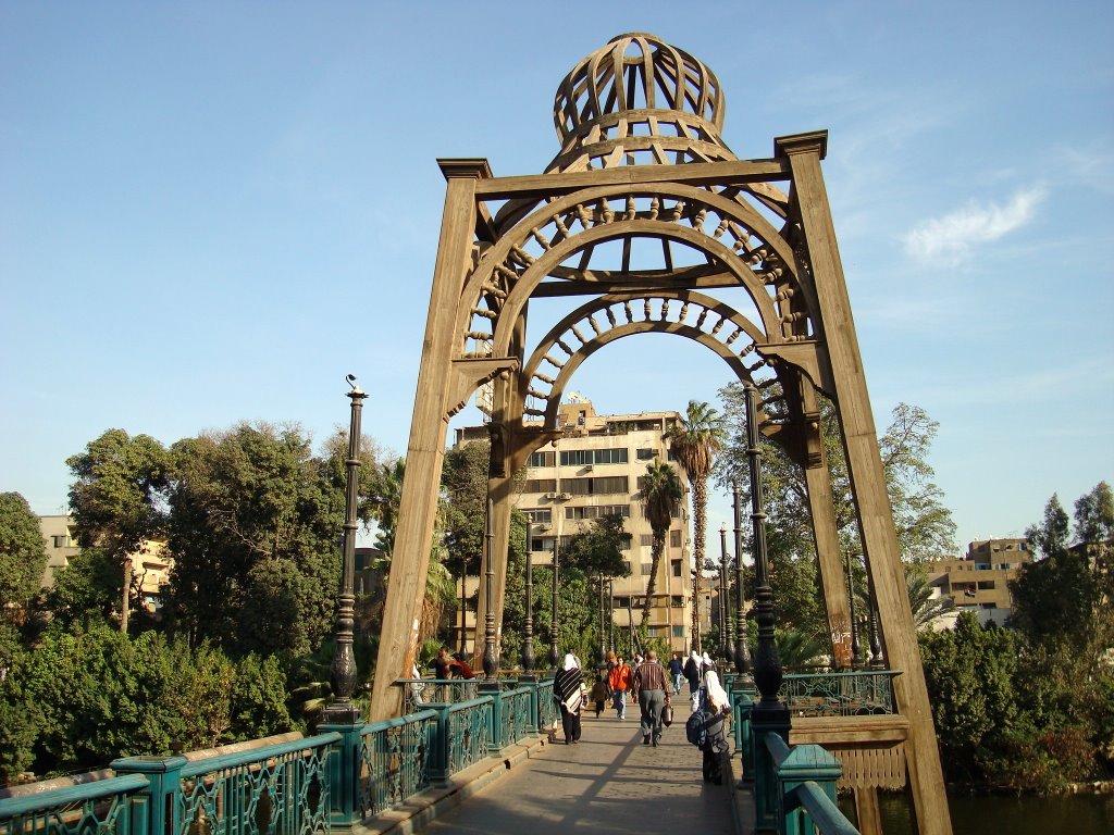 On the Walking Bridge from Manyal by Alaeddin Faruki