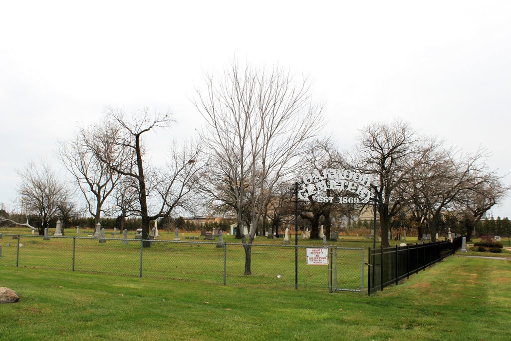 Oakwood Cemetery, 1869, Ford Avenue & Biddle Avenue, Wyandotte, Michigan by Dwight Burdette