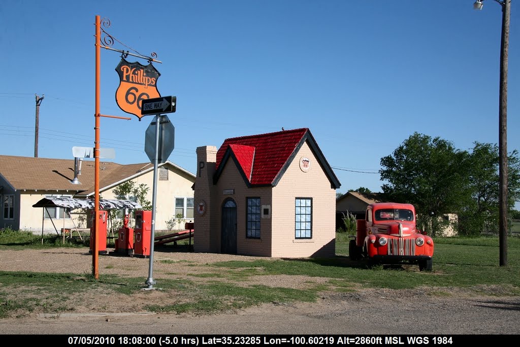 Route 66 - Texas - Mac Lean - Restored Phillips 66 Gas Station by Pierre Marc