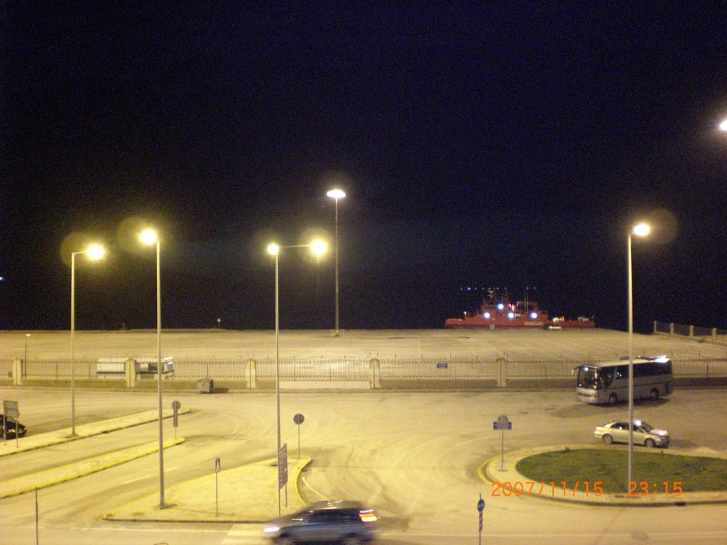 igoumenitsa by night in exact position by didik pudji