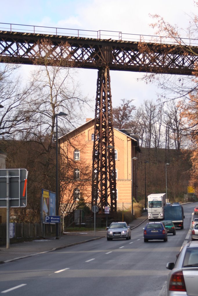 Old steel bridge at Weida by AntonyM