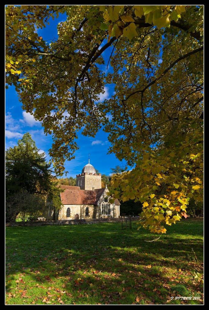 ALBURY Saxon Church in Autumn # 1 by François PITROU_CHARLIE