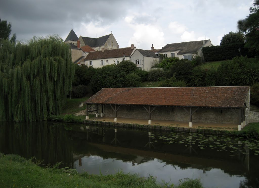 .Washhouse at Canal d'Orléans. Chécy (Loiret), France by Maarten Sepp