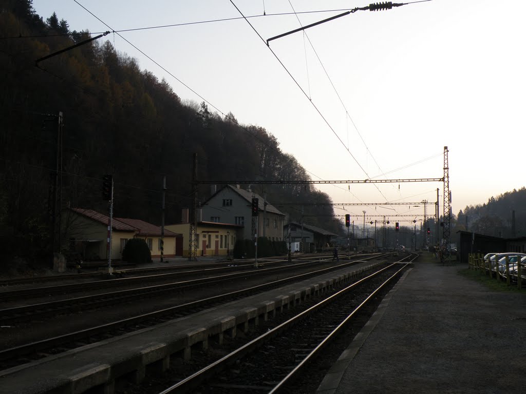 At the platform in Ústí nad Orlicí - railway station / Na nástupišti v Ústí nad Orlicí by DM brothers