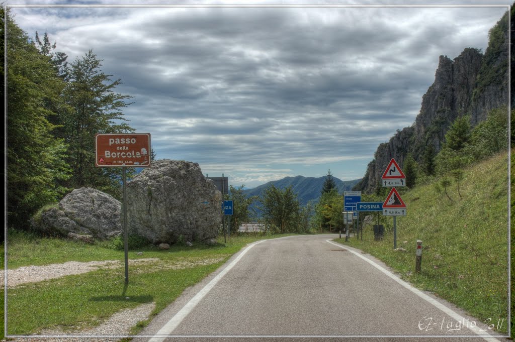 Entering in Trentino form Passo della Borcola by enzolin