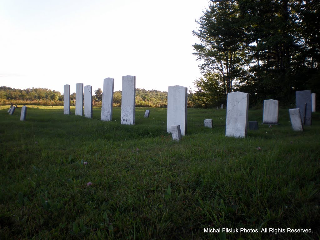 The Graves of Early Settlers. Palermo, Maine. Heartbreak Hill. by Michal Flisiuk