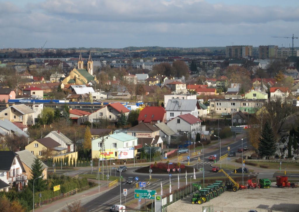 Suwalki from the air - Grunwaldzka/Bakalarzewska street, 2011 by Mariusz Bladek