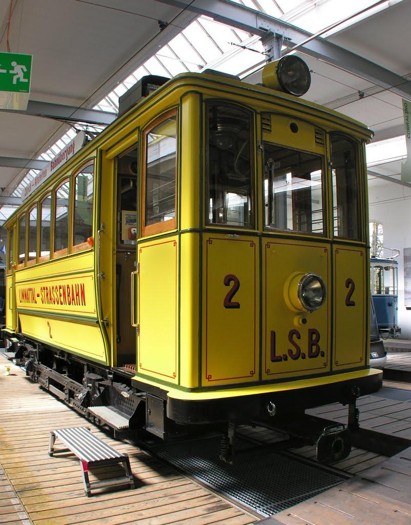 Tram Ce 2/2 Limmattal-Strassenbahn LSB "Lisbethli" in Tram Museum Zürich by IPAAT