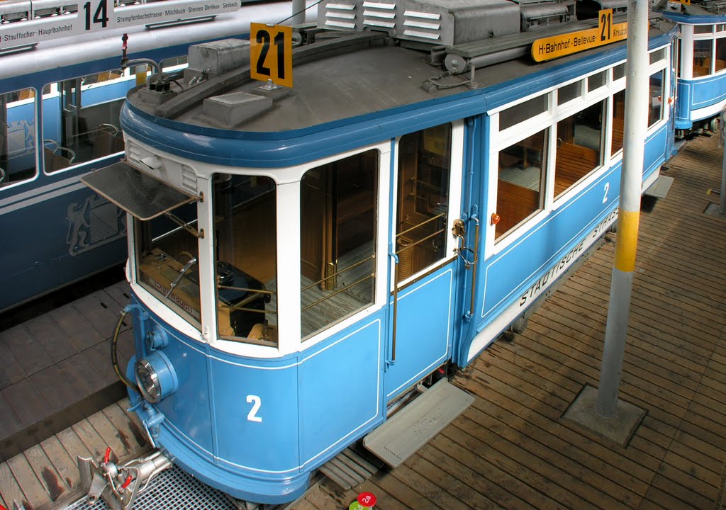 Tram Ce 2/2 "Städtische Strassenbahn Zürich" in Tram Museum Zürich by IPAAT