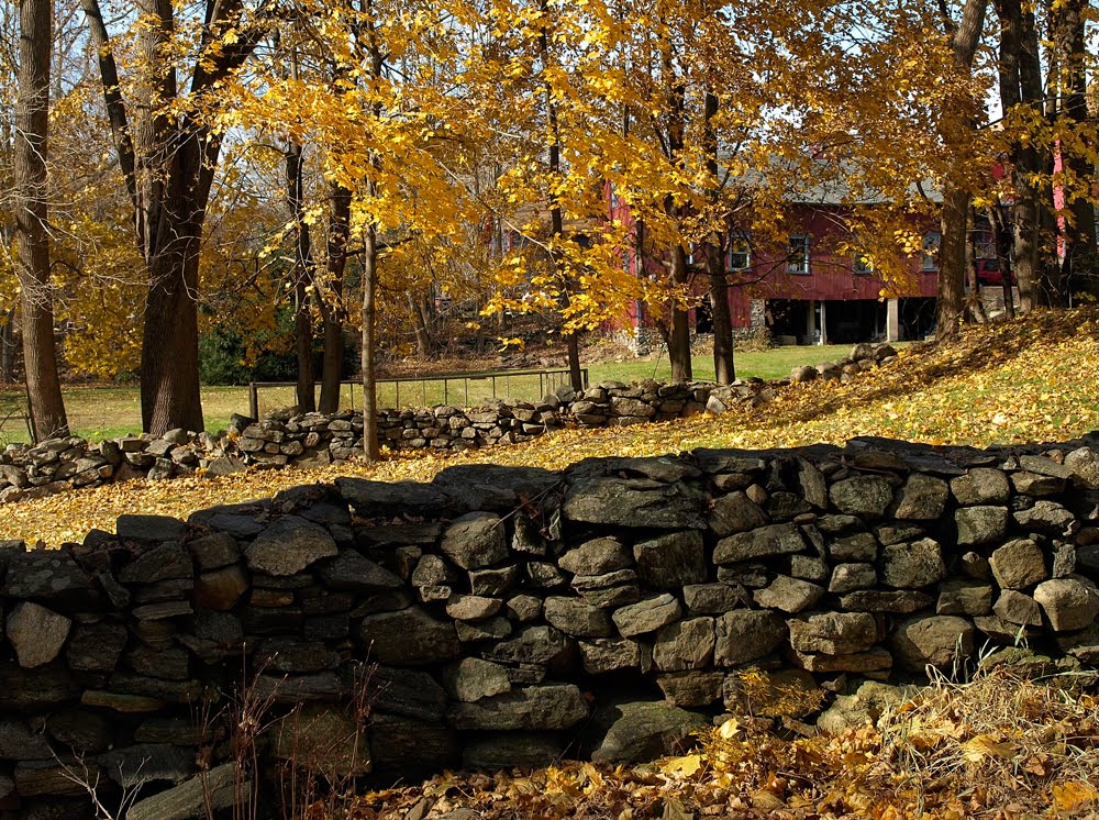 The Carriage House in Autumn by Connecticut Yankee