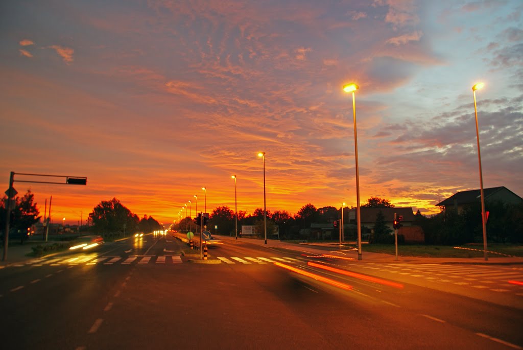 Urban sunset by jadranko markoč