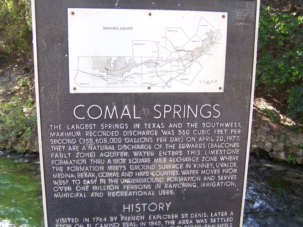 Comal Springs Sign 01 by hydromanboricua