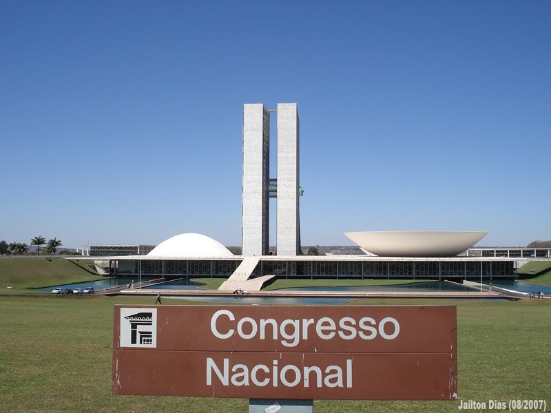 Placa do Congresso Nacional (by Jailton Dias) by Jailton Dias