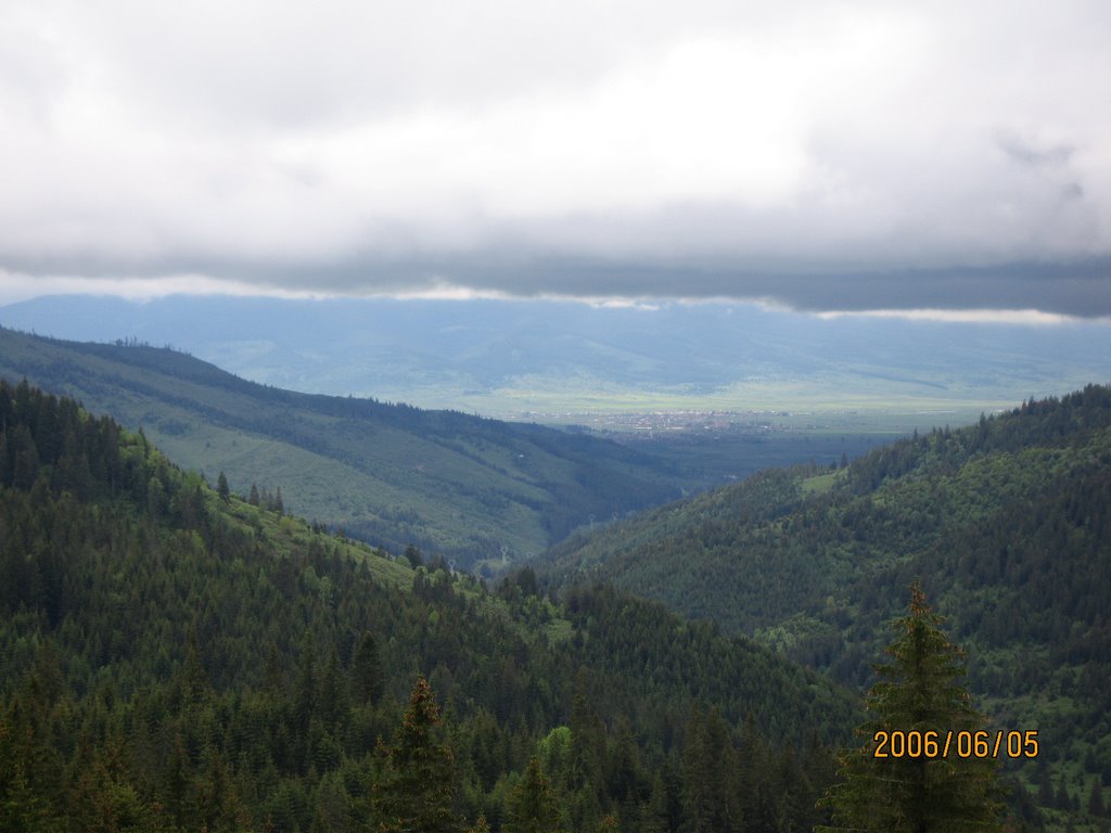 Panorama from Csomád Hill by Cibu