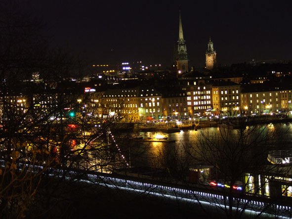 Gamla Stan on the night by emanuelonchu