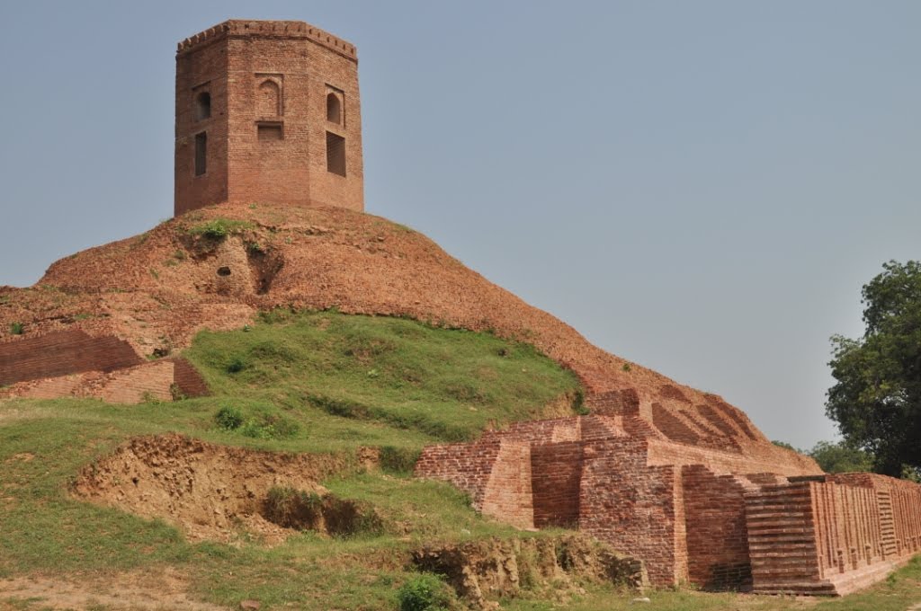 India, Sarnath. Chaukhandi Stupa by Sergey Brandys